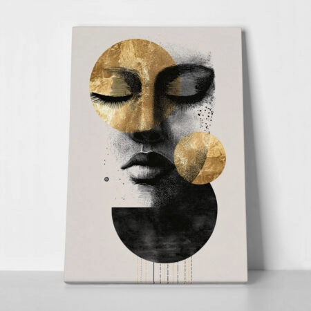 Πίνακας σε Καμβά BOHO LUXURY WOMAN FACE - 