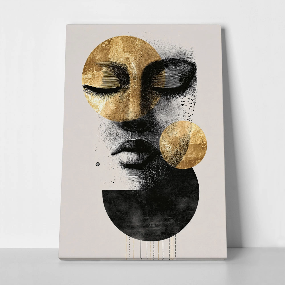 Πίνακας σε Καμβά BOHO LUXURY WOMAN FACE