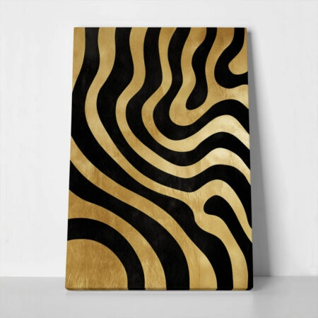 Πίνακας σε Καμβά BOHO LUXURY ZEBRA PATTERN - 