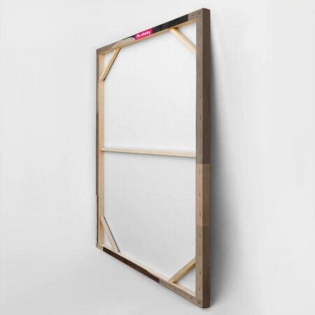 Πίνακας σε Καμβά BROWN BEIGE AND WHITE CURVED SHAPES -  Sticky 4