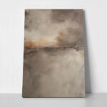 Πίνακας σε Καμβά BROWN BLACK AND GRAY WALL
