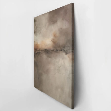 Πίνακας σε Καμβά BROWN BLACK AND GRAY WALL -  Sticky 2