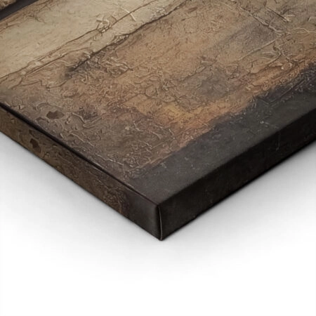 Πίνακας σε Καμβά BROWN TEXTURED WALL -  Sticky 1