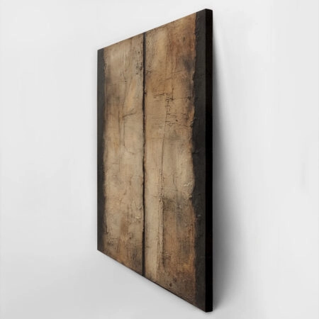 Πίνακας σε Καμβά BROWN TEXTURED WALL -  Sticky 2