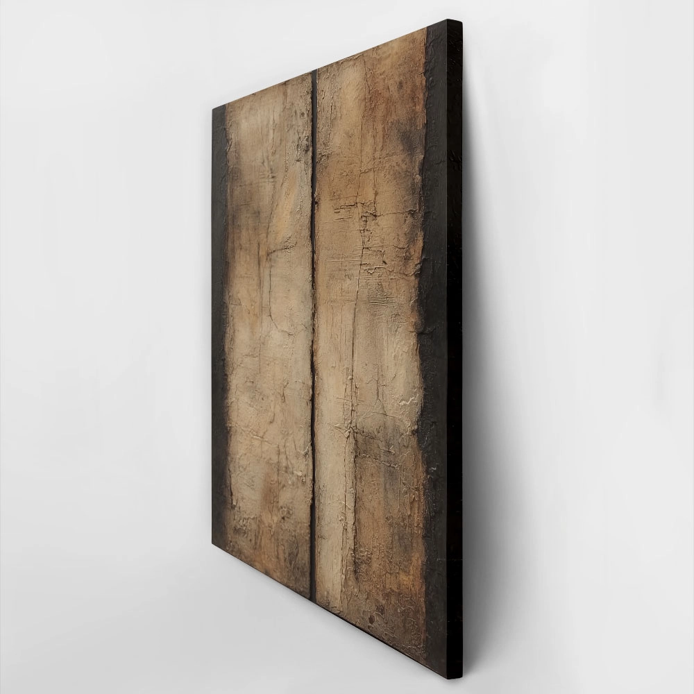 Πίνακας σε Καμβά BROWN TEXTURED WALL