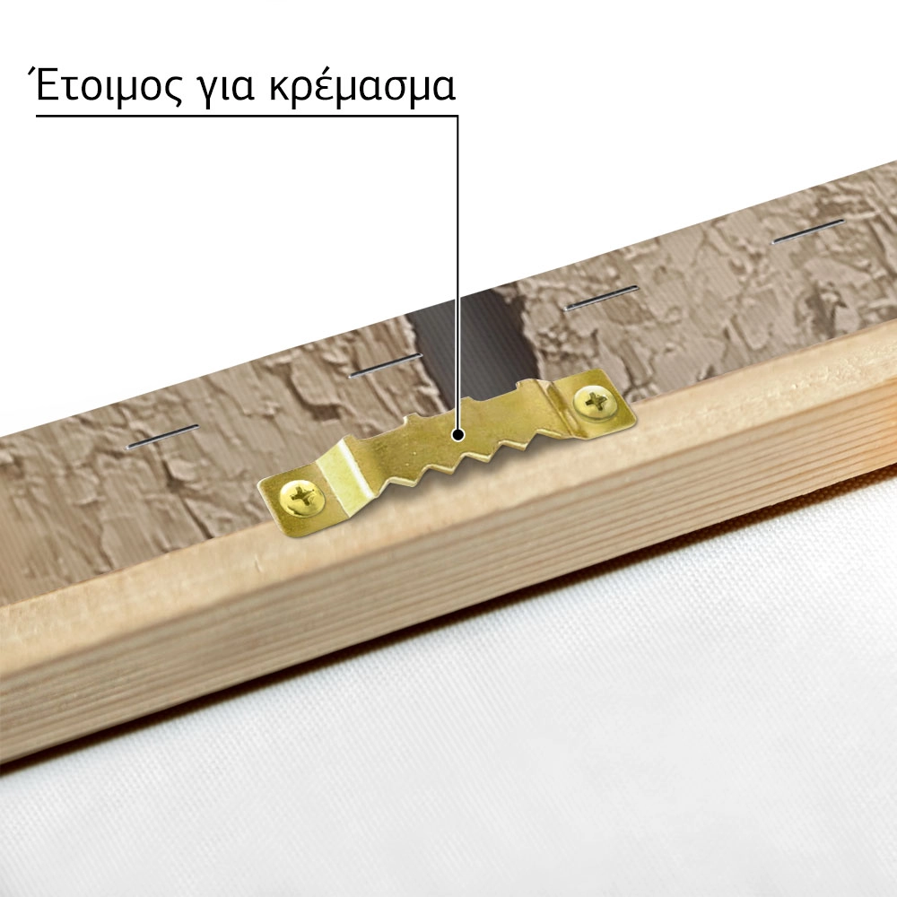 Πίνακας σε Καμβά BROWN TEXTURED WALL