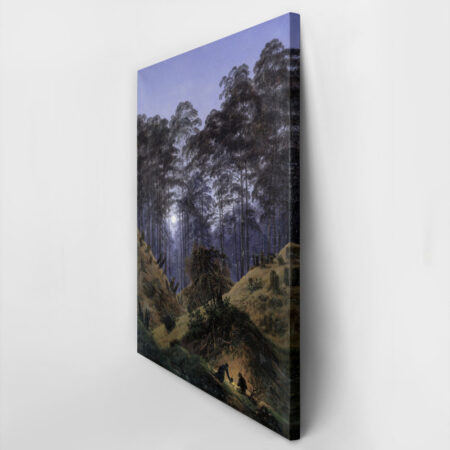 Πίνακας σε Καμβά CASPAR DAVID FRIEDRICH - FOREST INTERIOR BY MOONLIGHT - Caspar David Friedrich Sticky 3