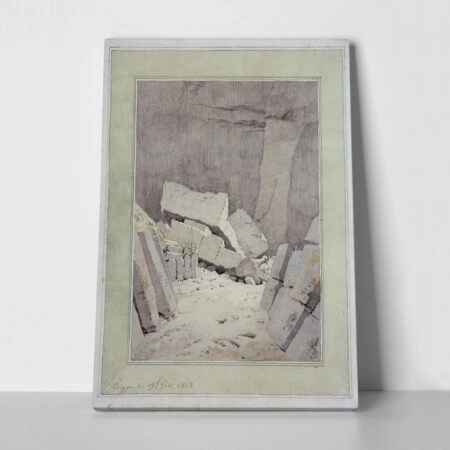 Πίνακας σε Καμβά CASPAR DAVID FRIEDRICH - QUARRY - Caspar David Friedrich