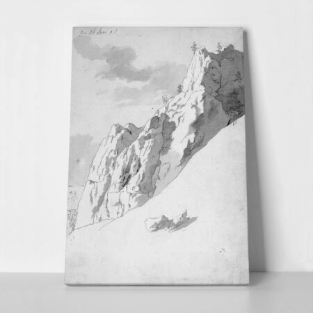 Πίνακας σε Καμβά CASPAR DAVID FRIEDRICH - ROCKY SLOPE - Caspar David Friedrich