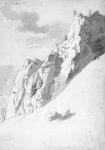 Πίνακας σε Καμβά CASPAR DAVID FRIEDRICH - ROCKY SLOPE