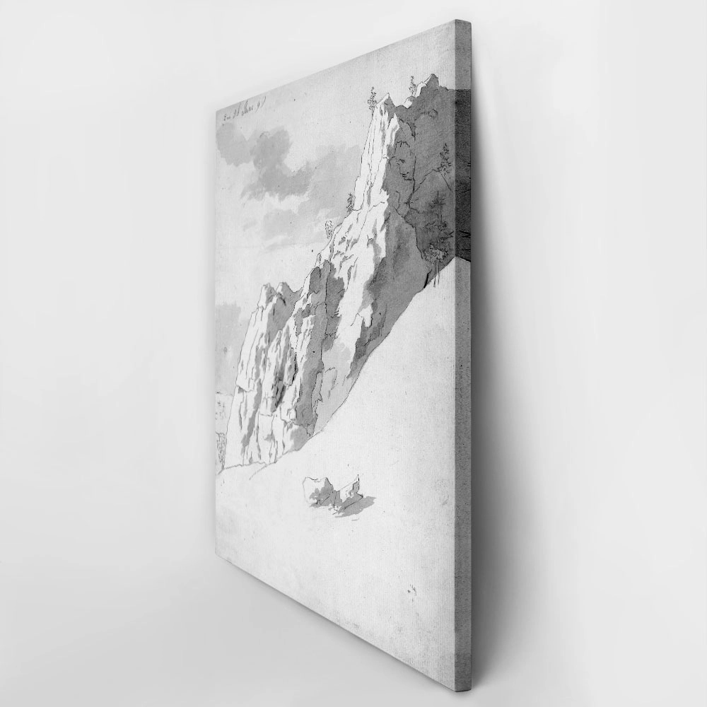 Πίνακας σε Καμβά CASPAR DAVID FRIEDRICH - ROCKY SLOPE