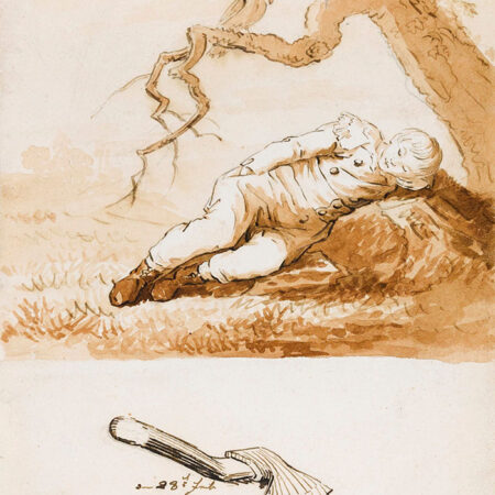 Πίνακας σε Καμβά CASPAR DAVID FRIEDRICH - SLEEPING BOY - Caspar David Friedrich Sticky 5