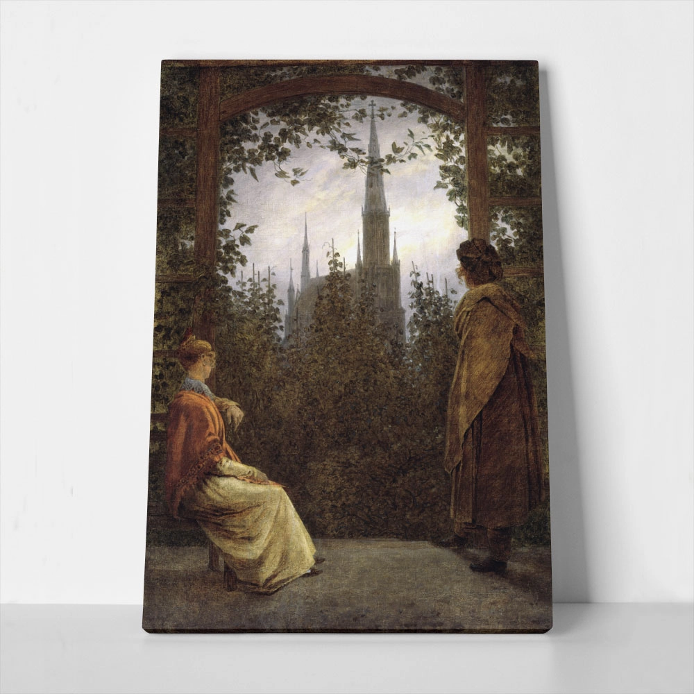 Πίνακας σε Καμβά CASPAR DAVID FRIEDRICH - THE GAZEBO