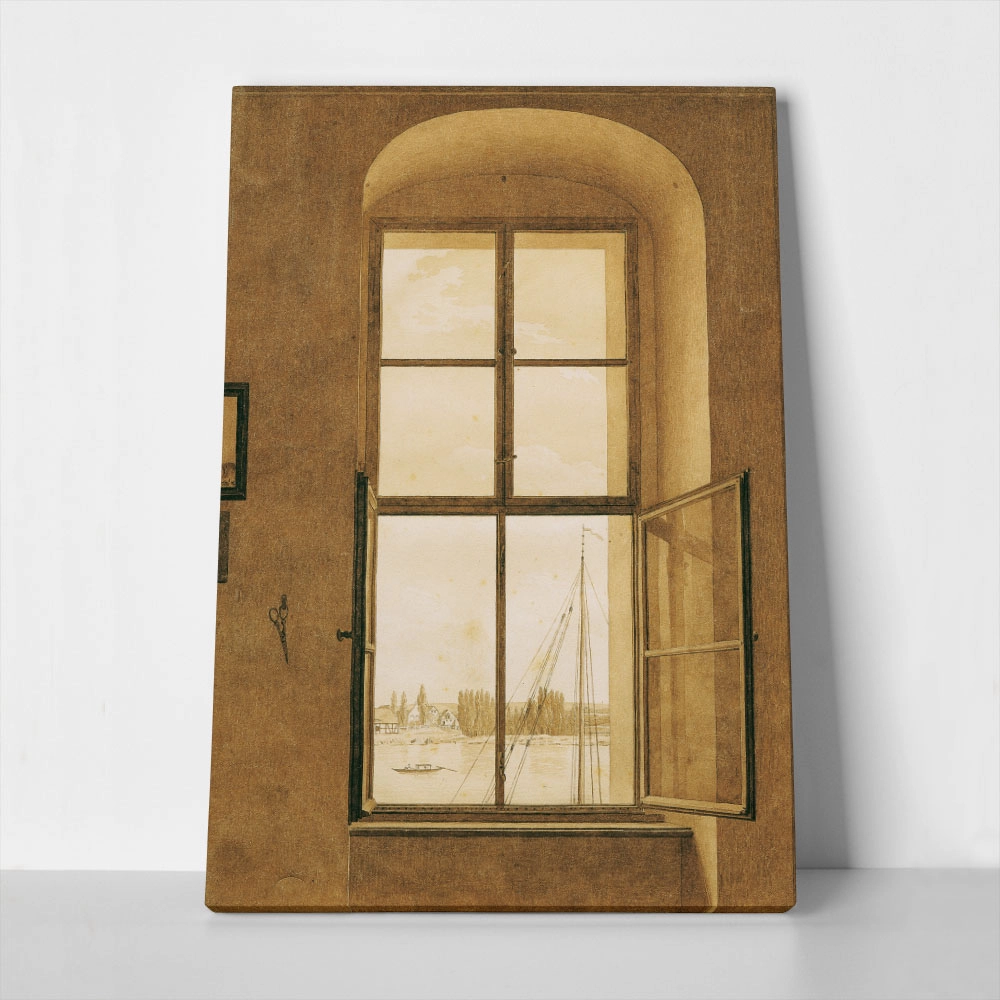 Πίνακας σε Καμβά CASPAR DAVID FRIEDRICH - THE RIGHT WINDOW