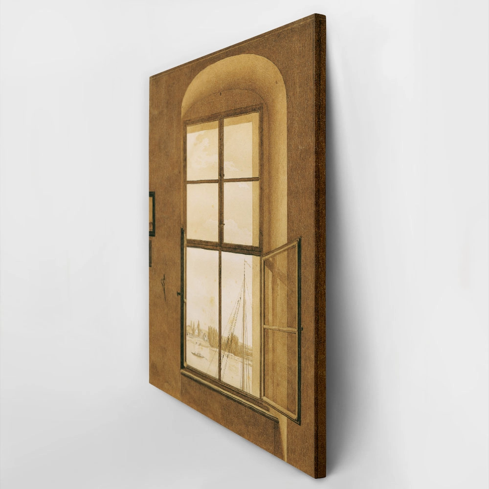 Πίνακας σε Καμβά CASPAR DAVID FRIEDRICH - THE RIGHT WINDOW