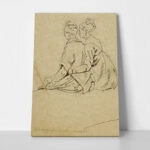 Πίνακας σε Καμβά CASPAR DAVID FRIEDRICH - TWO SEATED WOMEN