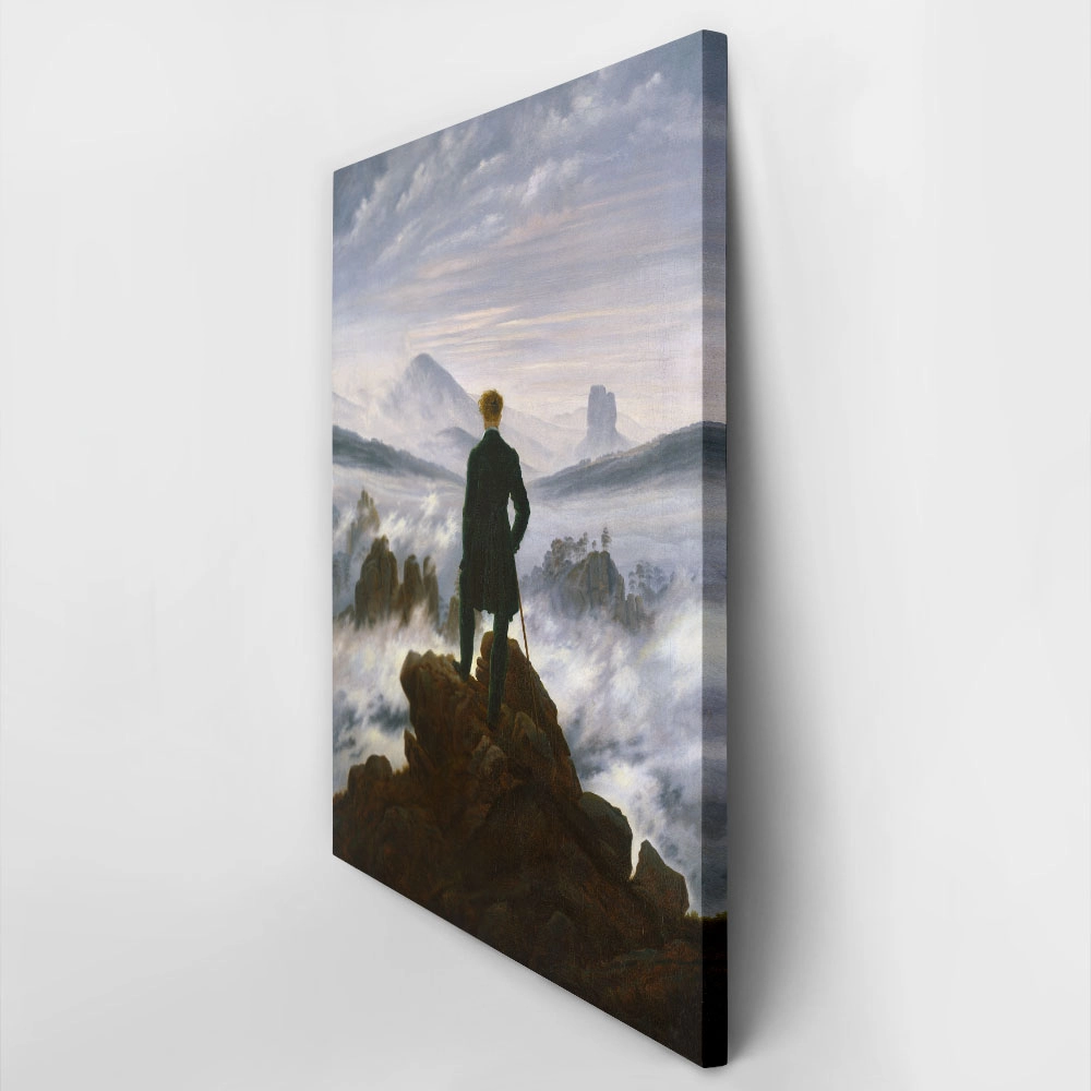 Πίνακας σε Καμβά CASPAR DAVID FRIEDRICH - WANDERER ABOVE THE SEA OF FOG