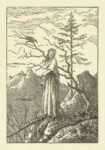 Πίνακας σε Καμβά CASPAR DAVID FRIEDRICH - WOMAN WITH A RAVEN AT AN ABYSS