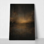 Πίνακας σε Καμβά DARK MOODY BROWN