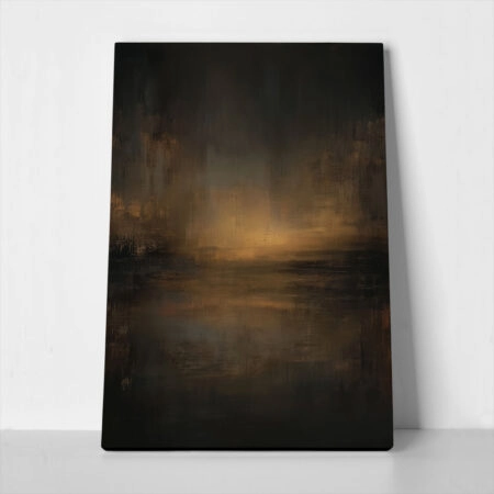 Πίνακας σε Καμβά DARK MOODY BROWN - 