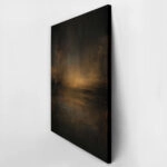 Πίνακας σε Καμβά DARK MOODY BROWN