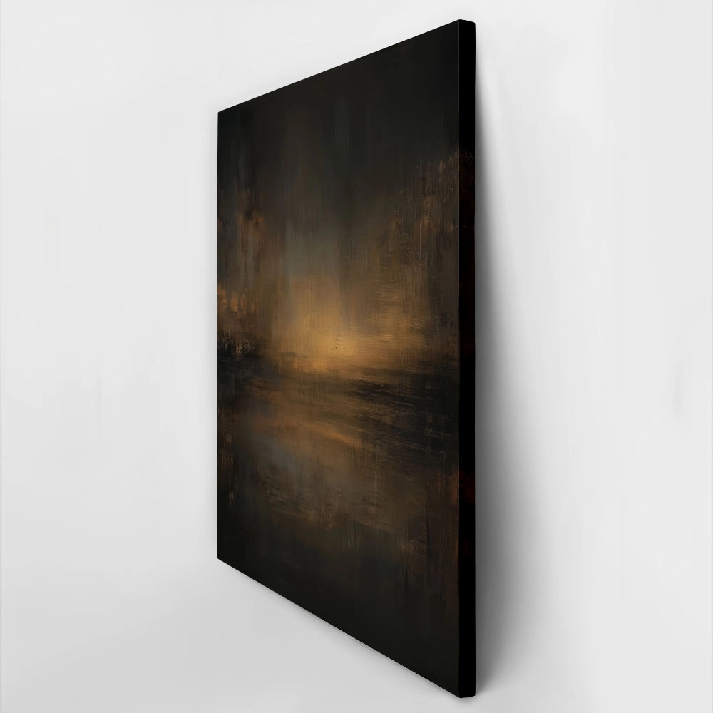 Πίνακας σε Καμβά DARK MOODY BROWN