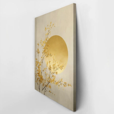 Πίνακας σε Καμβά GOLDEN CHERRY BLOSSOMS WITH SUN -  Sticky 2