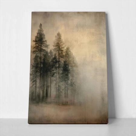 Πίνακας σε Καμβά GRUNGE FOREST - 