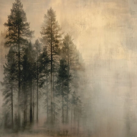 Πίνακας σε Καμβά GRUNGE FOREST -  Sticky 5
