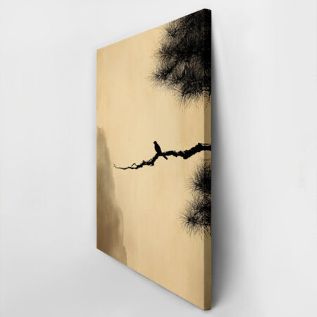 Πίνακας σε Καμβά JAPANDI BIRD ON BRANCH -  Sticky 3