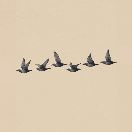 Πίνακας σε Καμβά JAPANDI FLYING BIRDS 2 -  Sticky 5