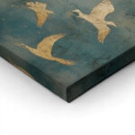Πίνακας σε Καμβά JAPANDI GOLDEN BIRDS