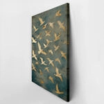 Πίνακας σε Καμβά JAPANDI GOLDEN BIRDS
