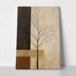 Πίνακας σε Καμβά JAPANDI TREE SILHOUETTE