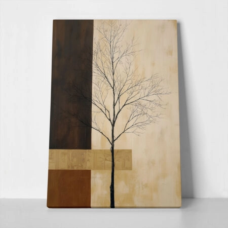 Πίνακας σε Καμβά JAPANDI TREE SILHOUETTE