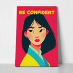 Πίνακας σε Καμβά PRINCESS BE CONFIDENT