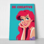 Πίνακας σε Καμβά PRINCESS BE CREATIVE