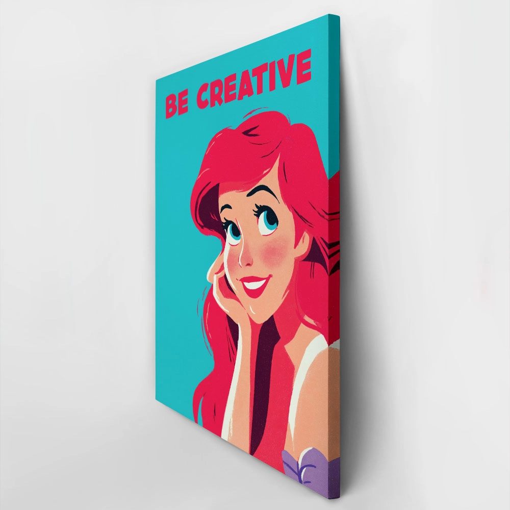Πίνακας σε Καμβά PRINCESS BE CREATIVE