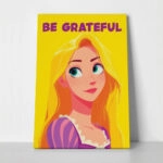 Πίνακας σε Καμβά PRINCESS BE GRATEFUL