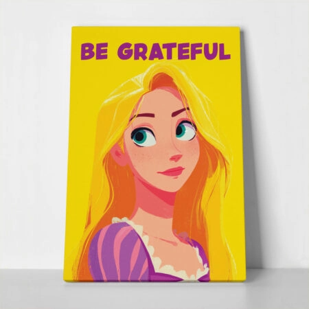Πίνακας σε Καμβά PRINCESS BE GRATEFUL