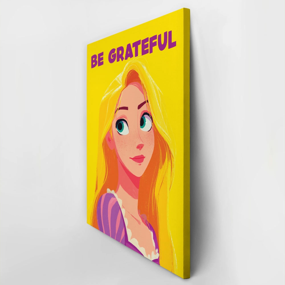 Πίνακας σε Καμβά PRINCESS BE GRATEFUL