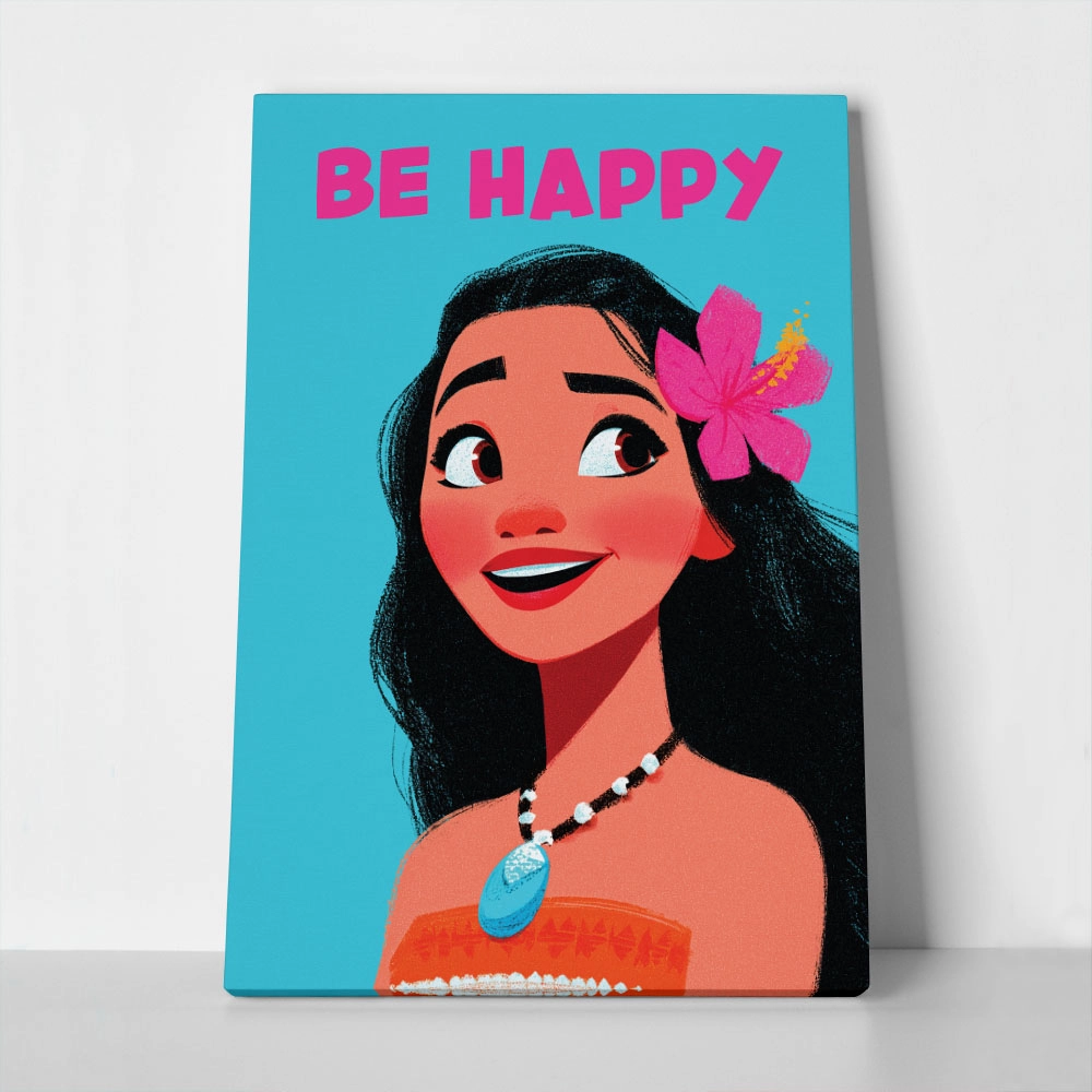 Πίνακας σε Καμβά PRINCESS BE HAPPY