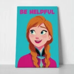 Πίνακας σε Καμβά PRINCESS BE HELPFUL