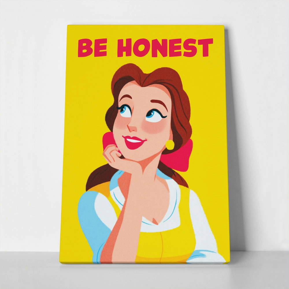 Πίνακας σε Καμβά PRINCESS BE HONEST