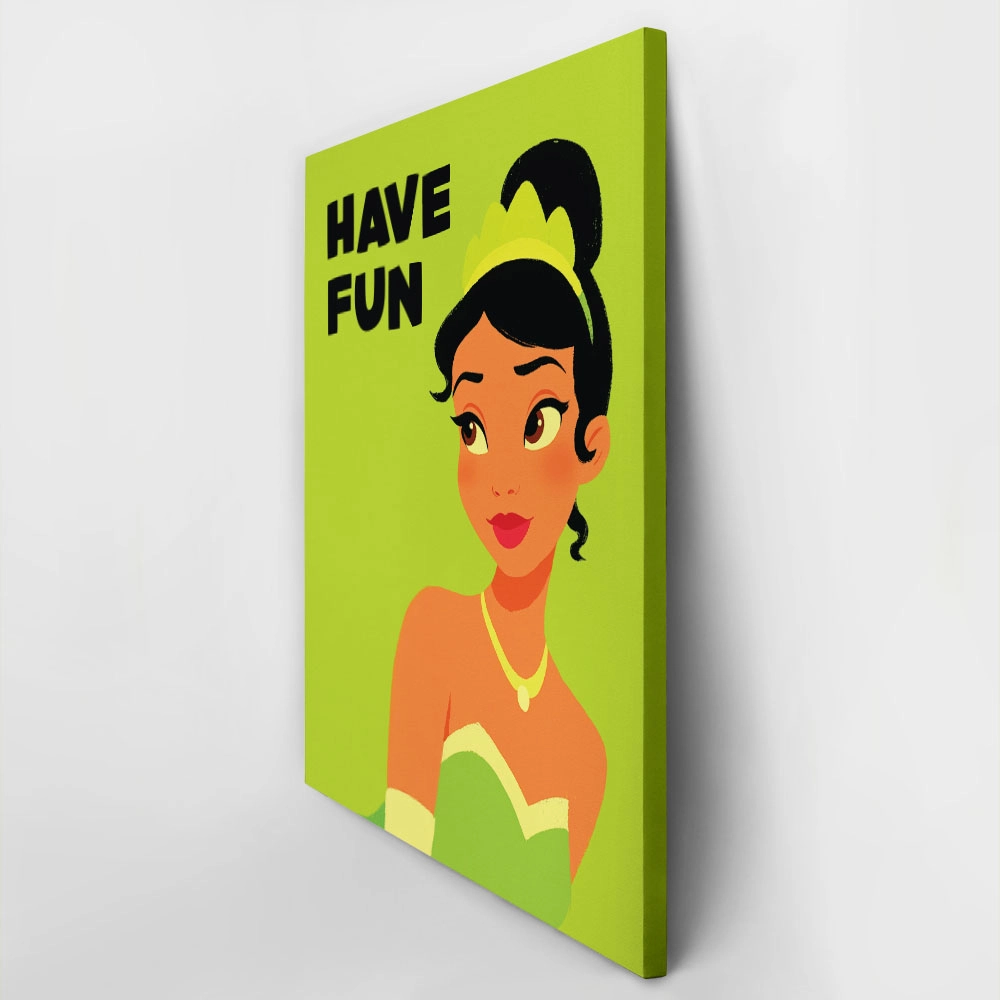 Πίνακας σε Καμβά PRINCESS HAVE FUN