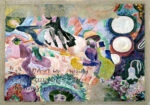 Πίνακας σε Καμβά ROBERT DELAUNAY - CAROUSEL OF PIGS