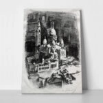 Πίνακας σε Καμβά ROBERT DELAUNAY - LA BUTTE MONTMARTRE ET LE SACRÉ-COEUR
