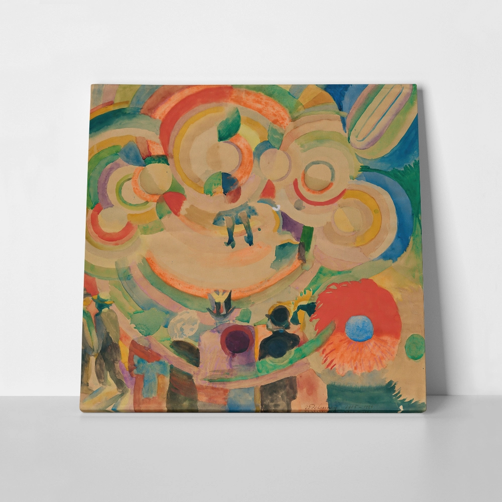 Πίνακας σε Καμβά ROBERT DELAUNAY - MANÈGE DE COCHONS