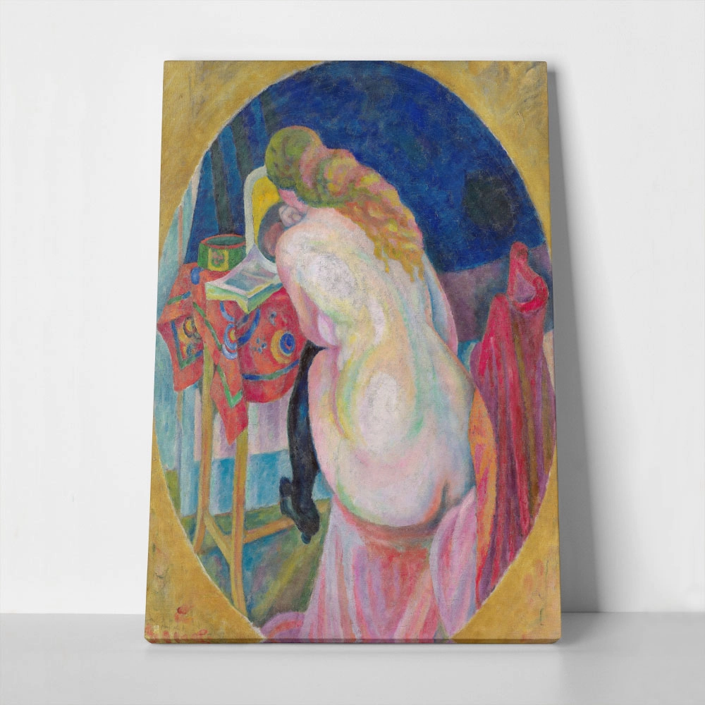 Πίνακας σε Καμβά ROBERT DELAUNAY - NUDE WOMAN READING