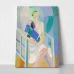Πίνακας σε Καμβά ROBERT DELAUNAY - PORTRAIT OF MADAME HEIM (FULL)